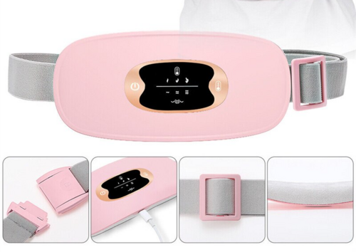 Ceinture Chauffante Électrique avec Vibration pour Soulager les Douleurs Menstruelles