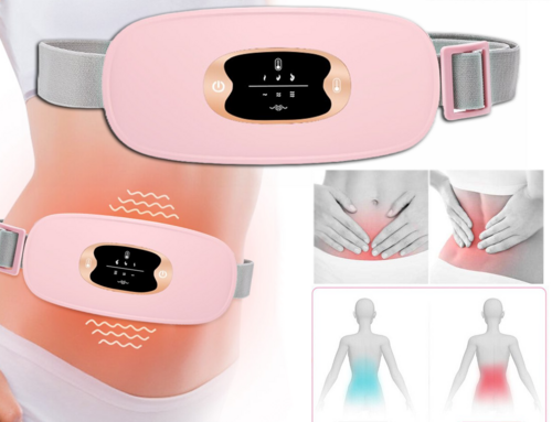 Ceinture Chauffante Électrique avec Vibration pour Soulager les Douleurs Menstruelles