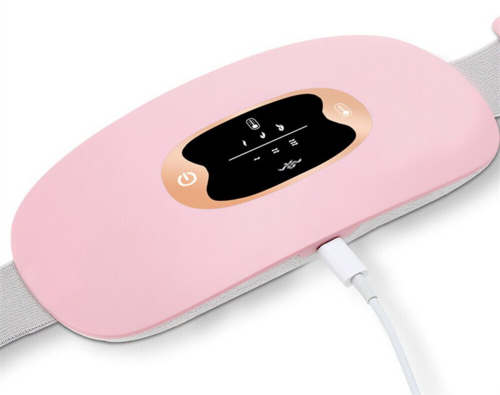 Ceinture Chauffante Électrique avec Vibration pour Soulager les Douleurs Menstruelles