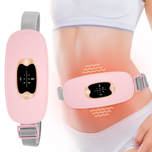 Ceinture Chauffante Électrique avec Vibration pour Soulager les Douleurs Menstruelles