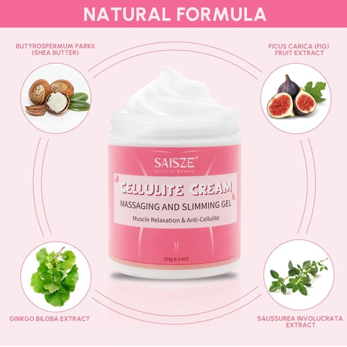 Crème Minceur Anti-Cellulite 250 ml avec Masseur et Applicateur